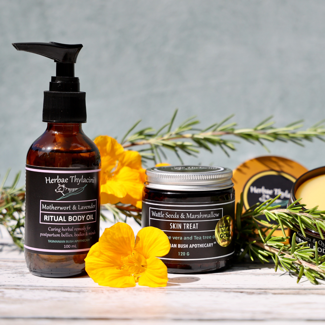 Herbae Thylacini skin care range